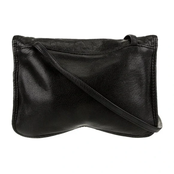 CARLOS FALCHI ITALIAN LEATHER MESSENGER BAG - Picture 3 of 7